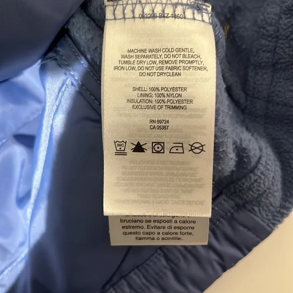 Columbia Blue Quilted Vest Womens XL Fleece Winter - Picture 5 of 7